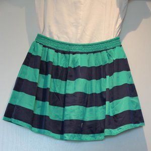 Green and Black Striped Skirt | Old Navy (size 8)